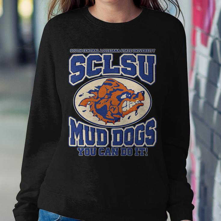 Vintage Sclsu Mud Dogs Classic Football Sweatshirt Gifts for Her