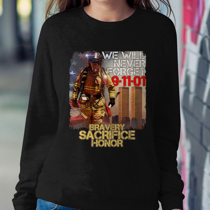 We Will Never Forget Bravery Sacrifice Honor Sweatshirt Gifts for Her