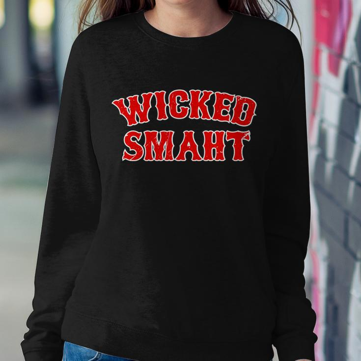 Wicked Smaht Smart Boston Massachusetts Tshirt Sweatshirt Gifts for Her