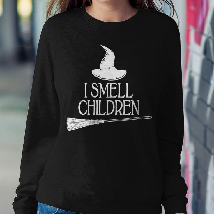 Womens I Smell Children Teacher Halloween Boys Girls Kids Sweatshirt Gifts for Her