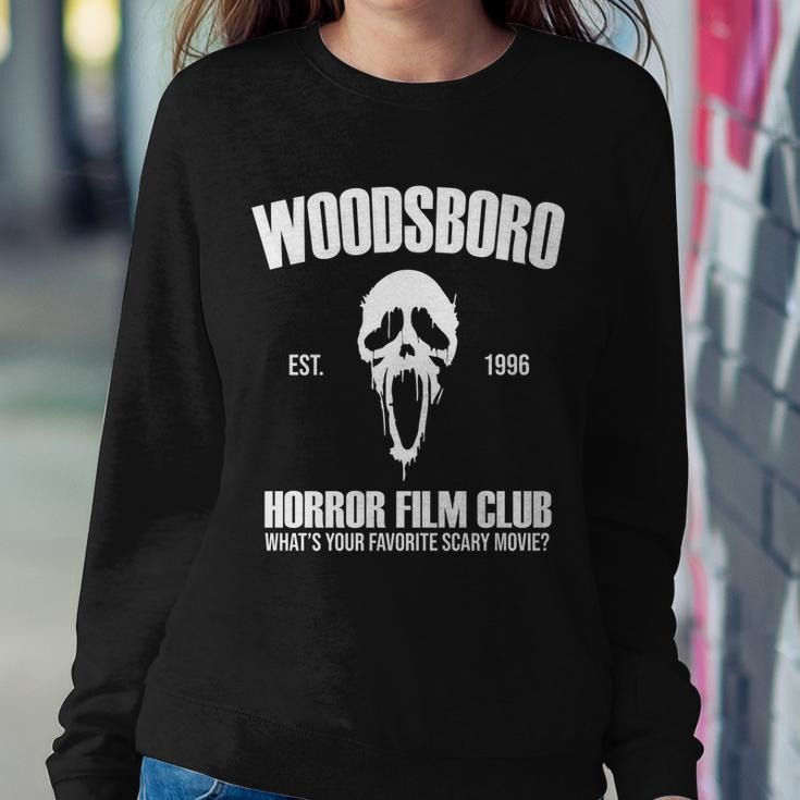 Woodsboro Horror Film Club Scary Movie Sweatshirt Gifts for Her