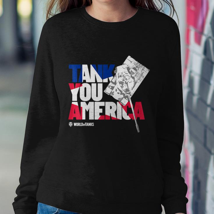 World Of Tanks 4Th Of July Tank You America Sweatshirt Gifts for Her