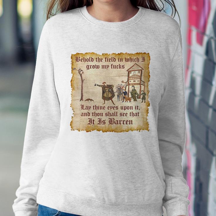 Behold The Field Medieval Dank Meme Sweatshirt Gifts for Her