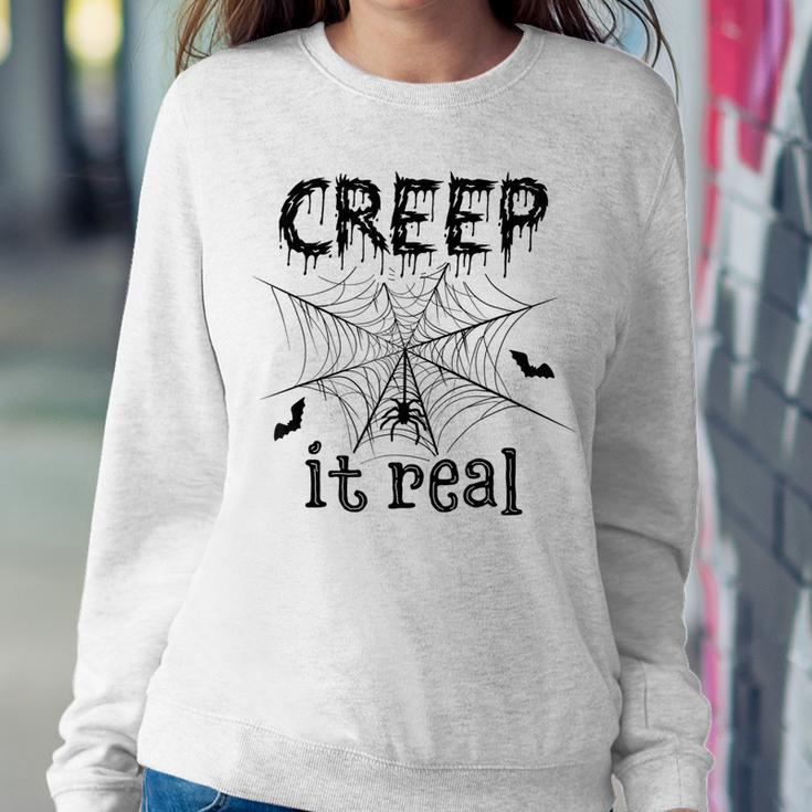 Creep It Real Halloween Sweatshirt Gifts for Her