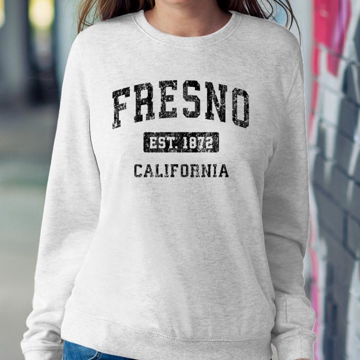 Fresno California Ca Vintage Sports Design Black Design Sweatshirt Gifts for Her