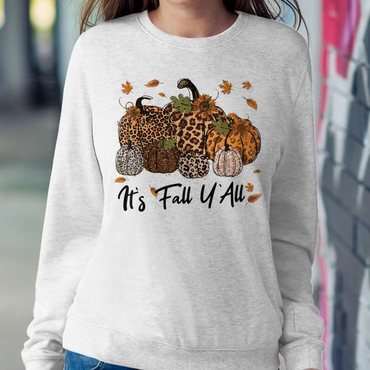 Funny Its Fall Yall Pumpkin For Women Funny Halloween Sweatshirt Gifts for Her