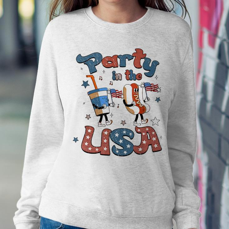 Funny Party In The Usa 4Th Of July Hot Dog Patriotic Kid V2 Sweatshirt Gifts for Her