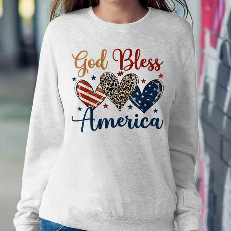 God Bless America Patriotic 4Th Of July American Christians Sweatshirt Gifts for Her