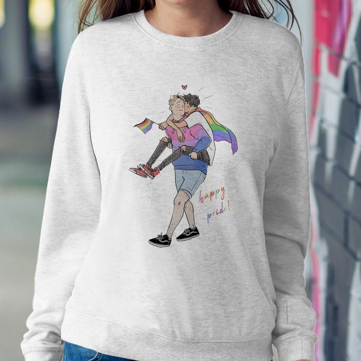 Heartstopper Lgbt Lover Nick And Charlie Happy Pride Sweatshirt Gifts for Her