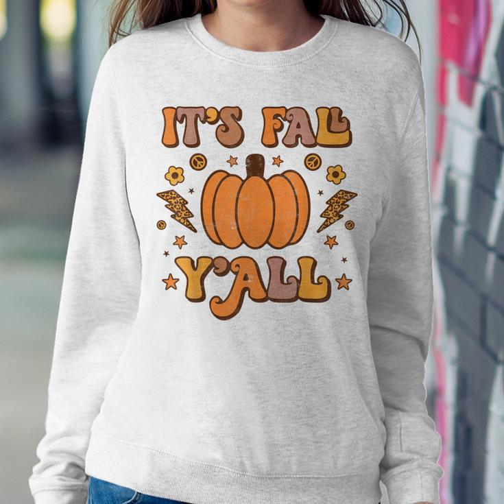 Its Fall Yall Pumpkin Spice Autumn Season Thanksgiving Sweatshirt Gifts for Her