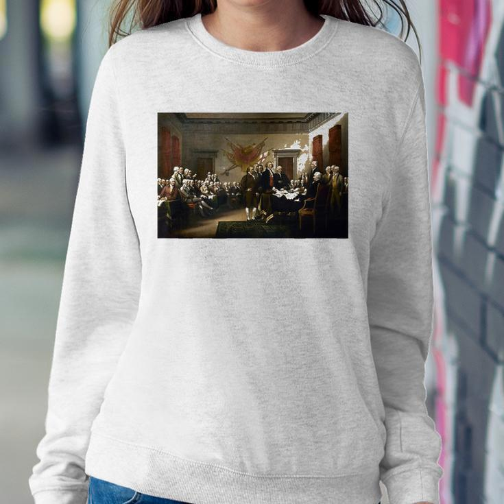Signing The Declaration Of Independence 4Th Of July Sweatshirt Gifts for Her