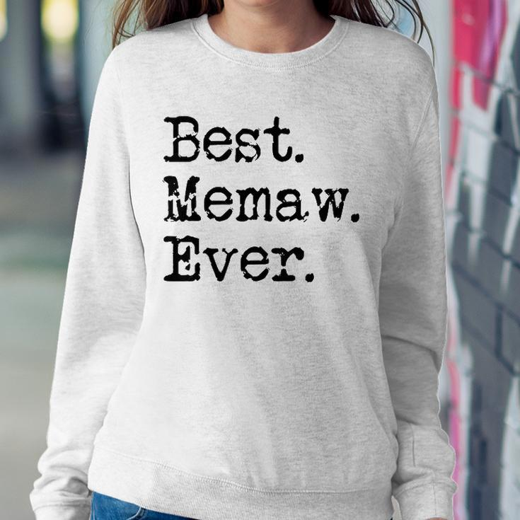 Womens Best Memaw Ever Grandmother Grandma Gift From Grandchildren Sweatshirt Gifts for Her