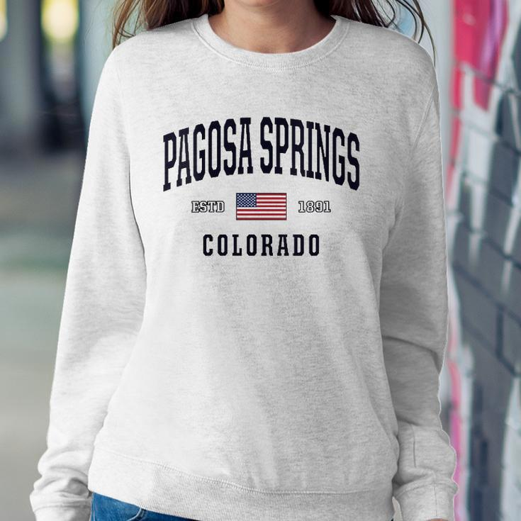 Womens Usa Flag Stars &Amp Stripes Pagosa Springs Colorado Sweatshirt Gifts for Her