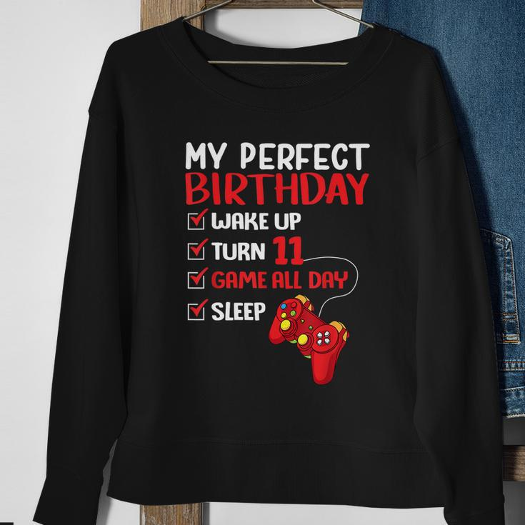 11Th Perfect Birthday Gaming 11 Years Old Gamer Boys Tshirt Tshirt Sweatshirt Gifts for Old Women