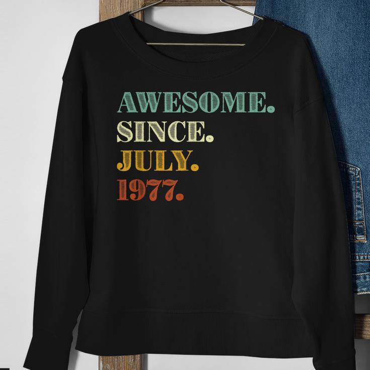 45Th Birthday Gift Awesome Since July 1977 45 Years Old Sweatshirt Gifts for Old Women
