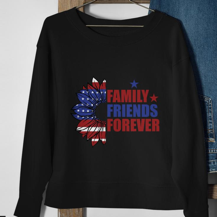 4Th Of July Family Friend Forever Proud American Sweatshirt Gifts for Old Women