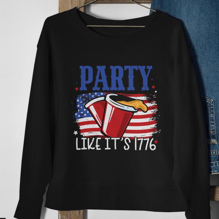 4Th Of July Party Drinkin Like Its 1776 Plus Size Shirt For Men Women Family Sweatshirt Gifts for Old Women