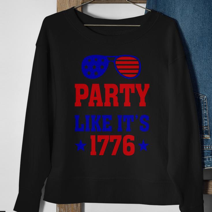 4Th Of July Party Like Its 1776 Sunglass Sweatshirt Gifts for Old Women