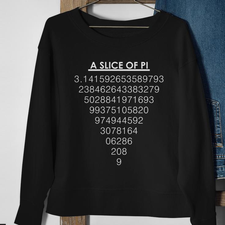 A Slice Of Pi Pie Funny Pi Day Math Geek Logo Sweatshirt Gifts for Old Women