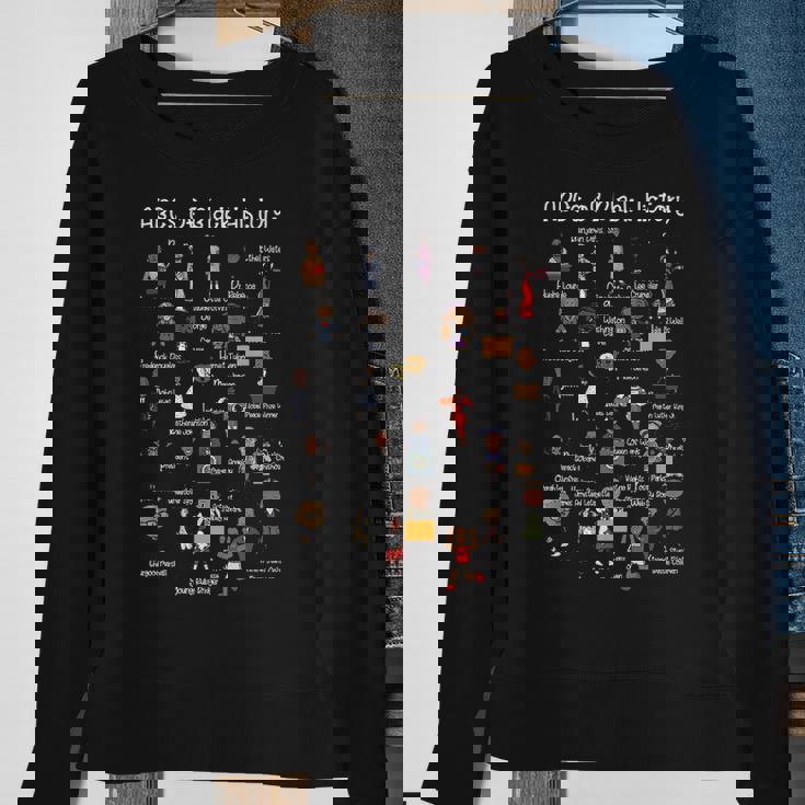 Abcs Of Black History Month Original Black History Sweatshirt Gifts for Old Women