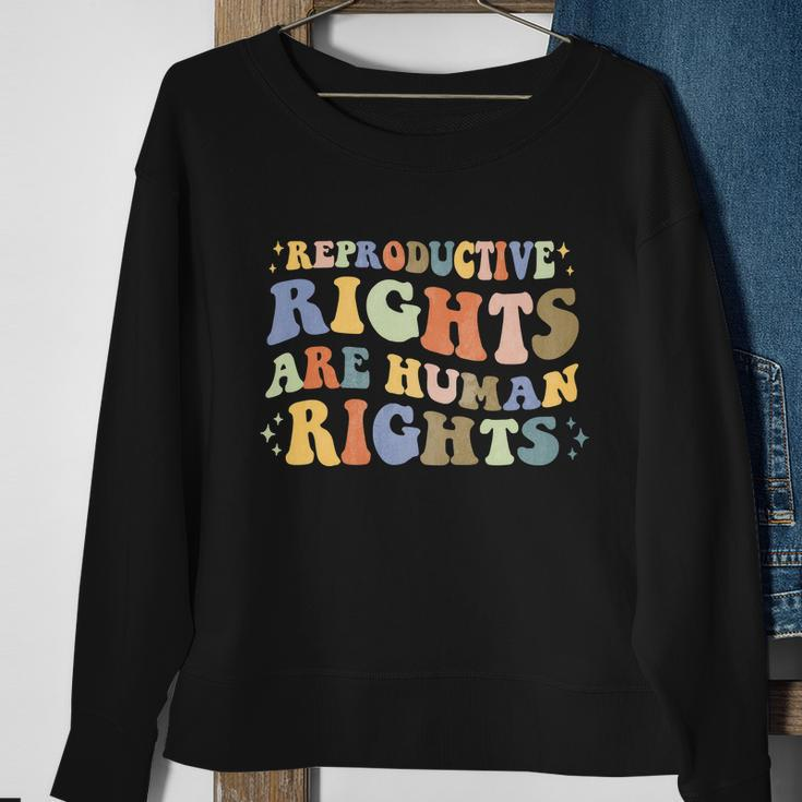 Aesthetic Reproductive Rights Are Human Rights Feminist V3 Sweatshirt Gifts for Old Women