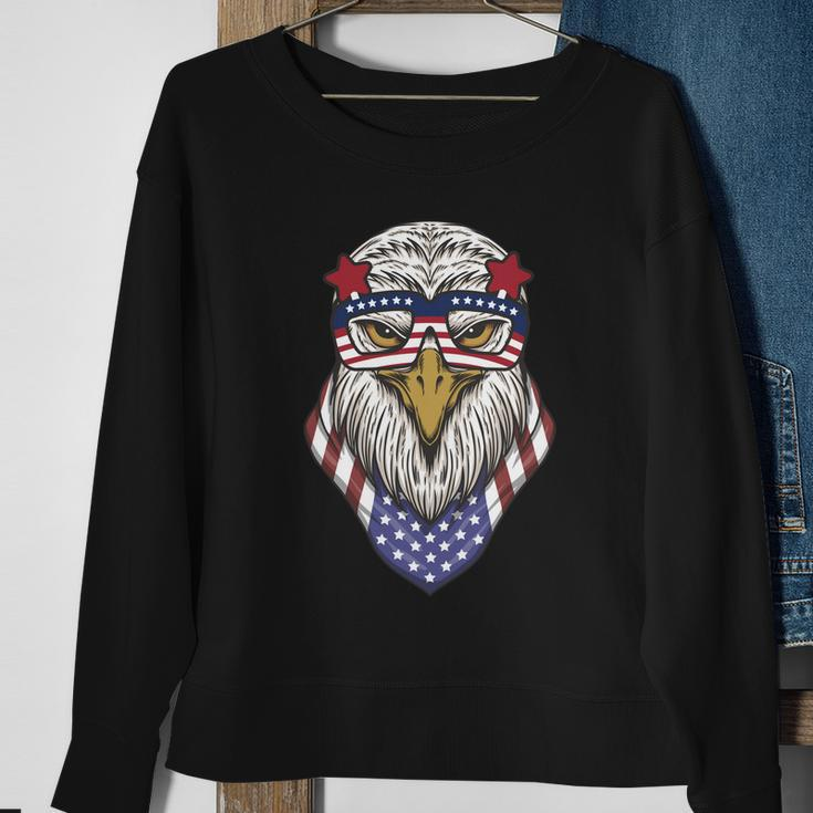 American Bald Eagle Mullet 4Th Of July Funny Usa Patriotic Gift V3 Sweatshirt Gifts for Old Women