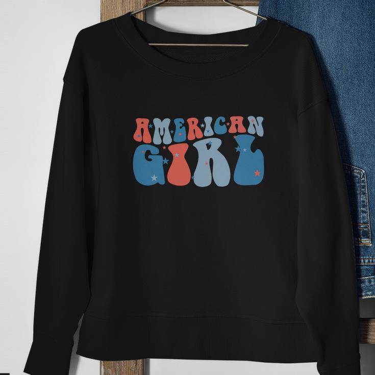 American Girl 4Th Of July 2022 Gift Sweatshirt Gifts for Old Women