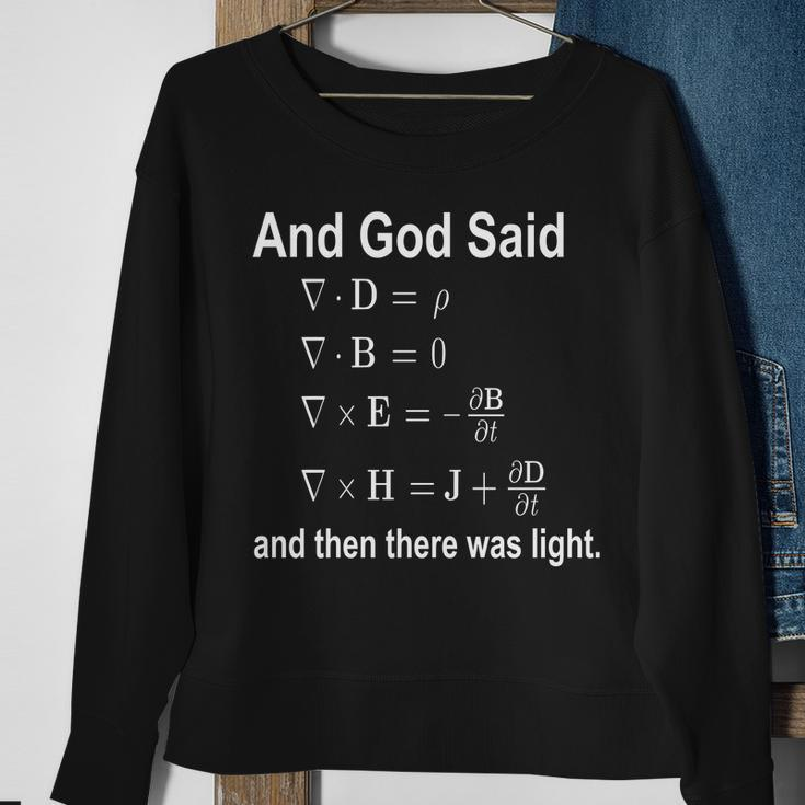 And God Said Formula Sweatshirt Gifts for Old Women