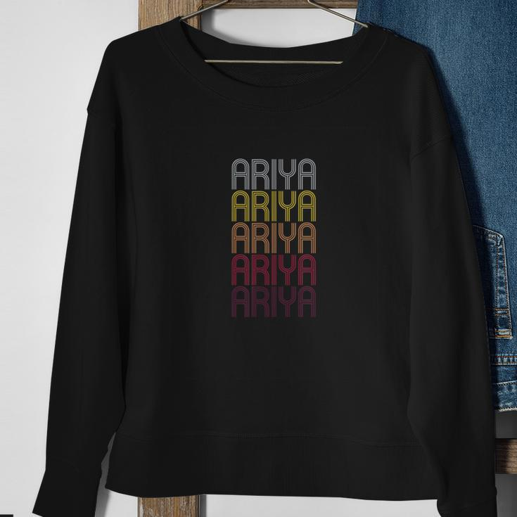 Ariya Personalized First Name Surname Sweatshirt Gifts for Old Women