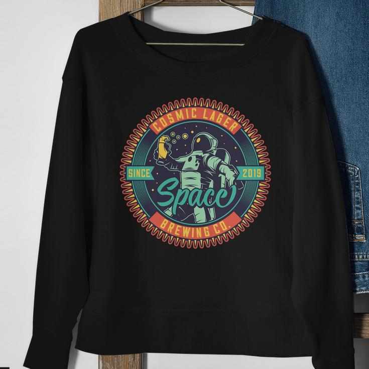 Astronaut Cosmic Lager Space Sweatshirt Gifts for Old Women