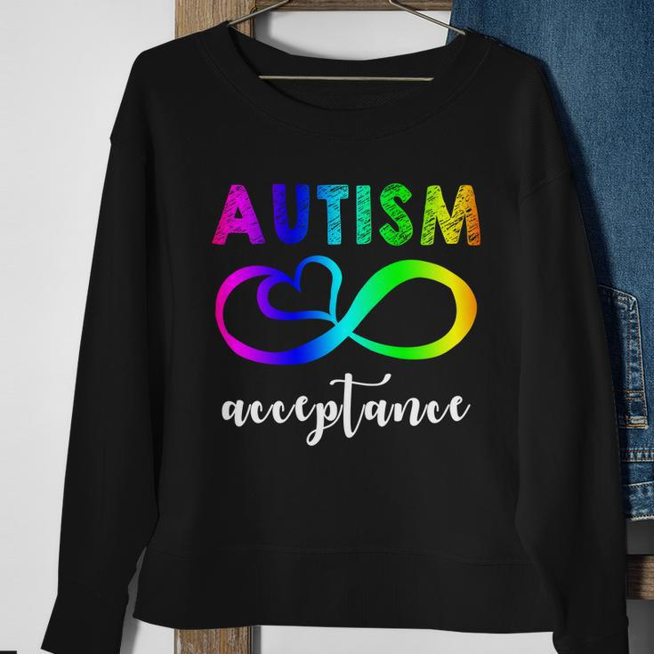 Autism Acceptance Rainbow Tshirt Sweatshirt Gifts for Old Women