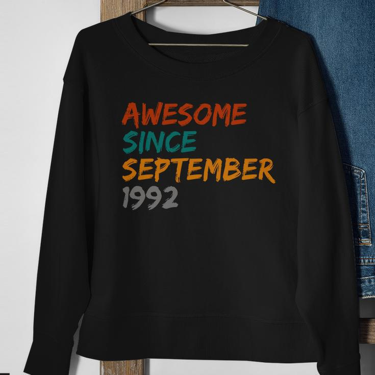 Awesome Since September 1992 Sweatshirt Gifts for Old Women