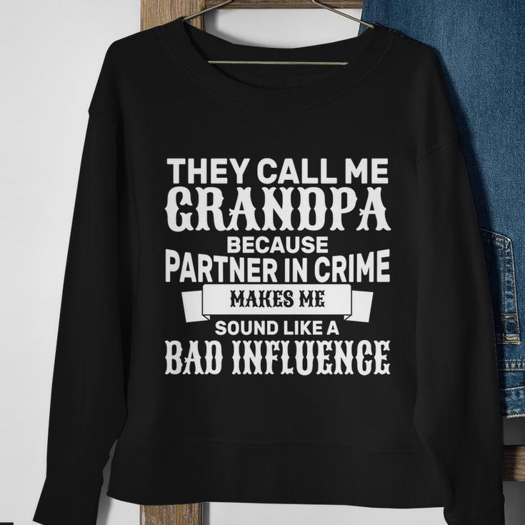 Bad Influence Grandpa Tshirt Sweatshirt Gifts for Old Women