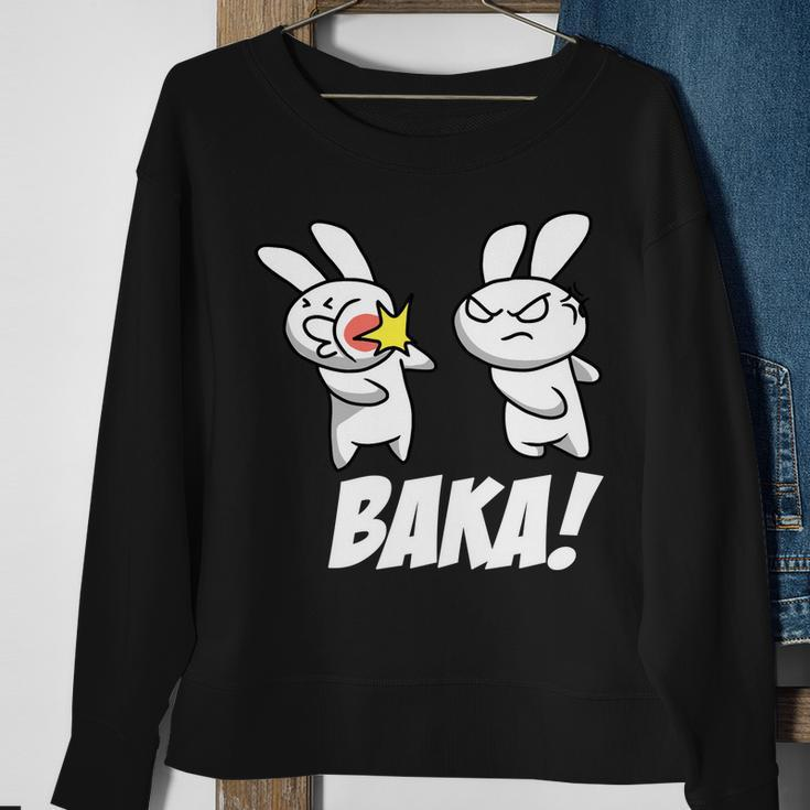 Baka Rabbit Slap Funny Anime Tshirt Sweatshirt Gifts for Old Women