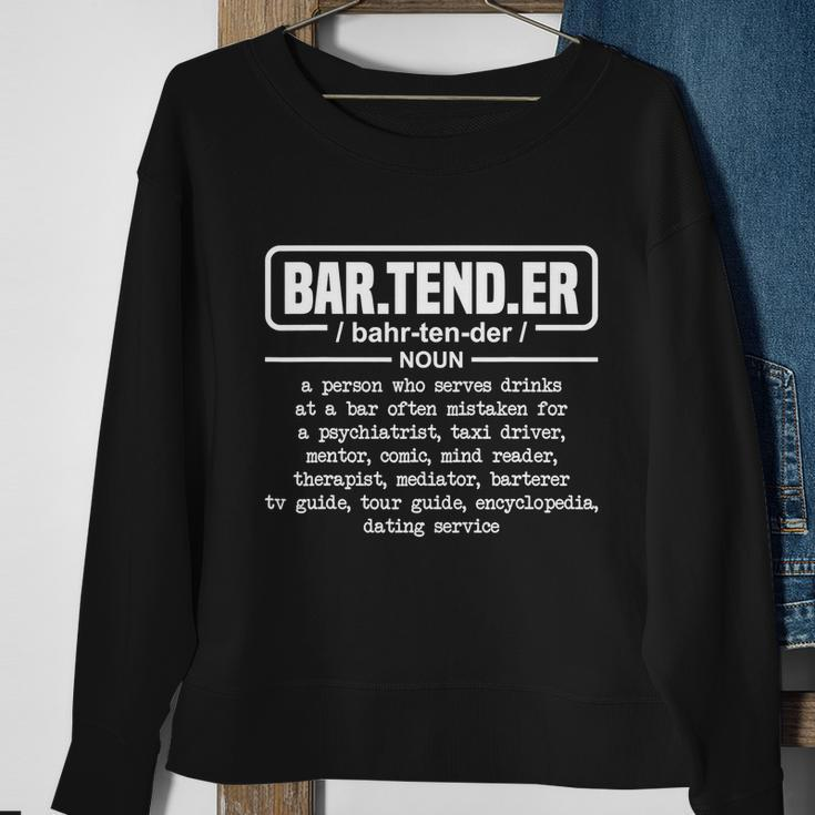 Bartender Gift Definition For Bartender Sweatshirt Gifts for Old Women