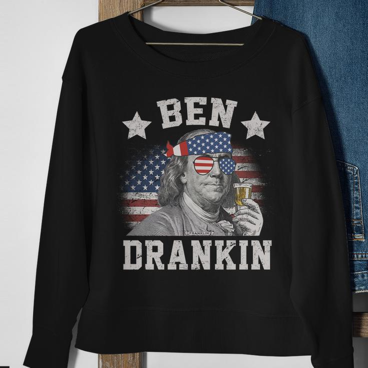 Ben Drankin Party Vintage Usa Sweatshirt Gifts for Old Women