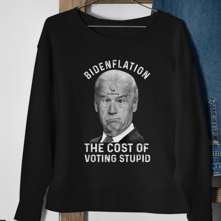 Bidenflation The Cost Of Voting Stupid Sweatshirt Gifts for Old Women