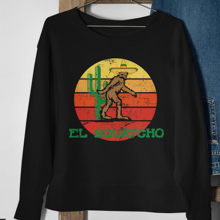 Bigfoot El Squatcho Mexican Sasquatch Tshirt Sweatshirt Gifts for Old Women