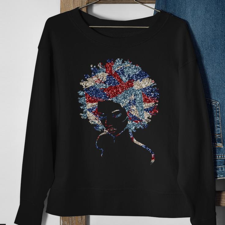 Black Girl Us Flag Melanin 4Th Of July Sweatshirt Gifts for Old Women