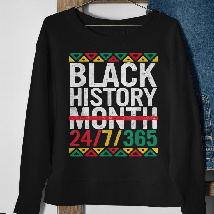 Black History Month 2022 Black History 247365 Melanin Men Women Sweatshirt Graphic Print Unisex Gifts for Old Women