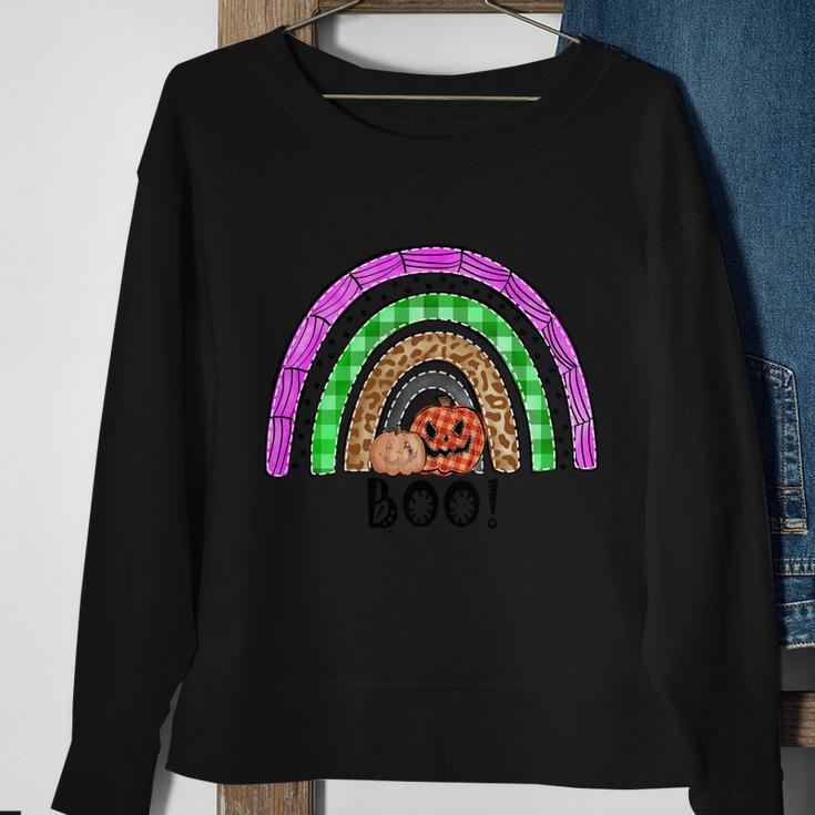 Boo Pumpkin Thanksgiving Quote Sweatshirt Gifts for Old Women