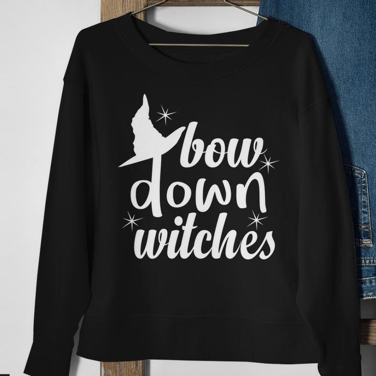 Bow Down Witches Tshirt Sweatshirt Gifts for Old Women