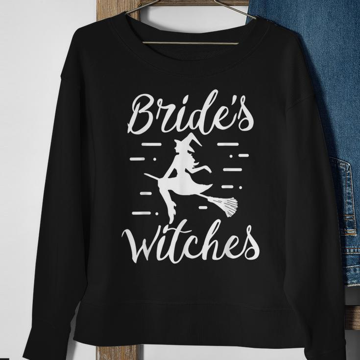 Brides Witches Halloween Bachelorette Party Witch Wedding Sweatshirt Gifts for Old Women