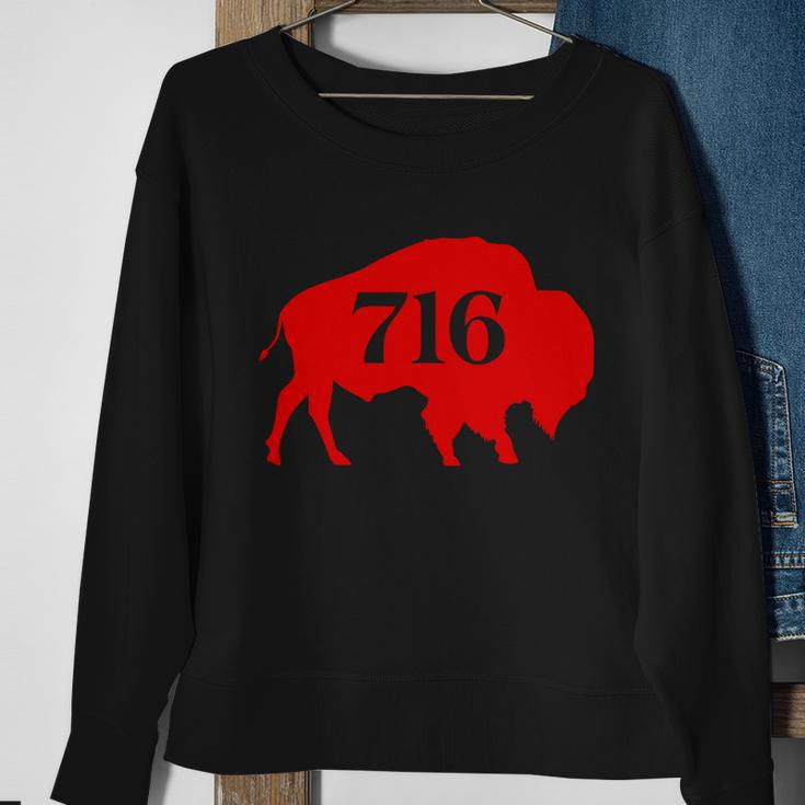 Buffalo 716 New York Football Tshirt Sweatshirt Gifts for Old Women