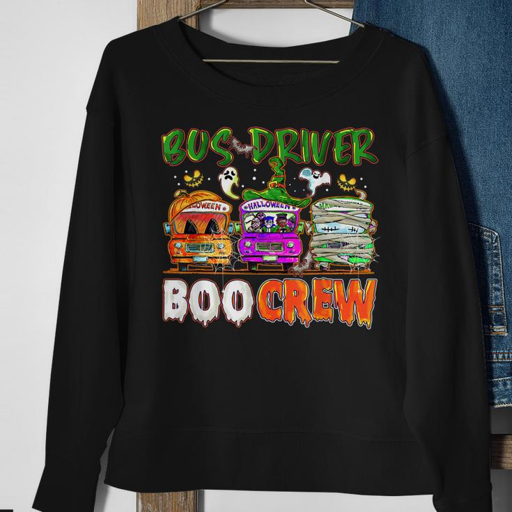 Bus Driver Boo Crew School Bus Driver Life Halloween Sweatshirt Gifts for Old Women