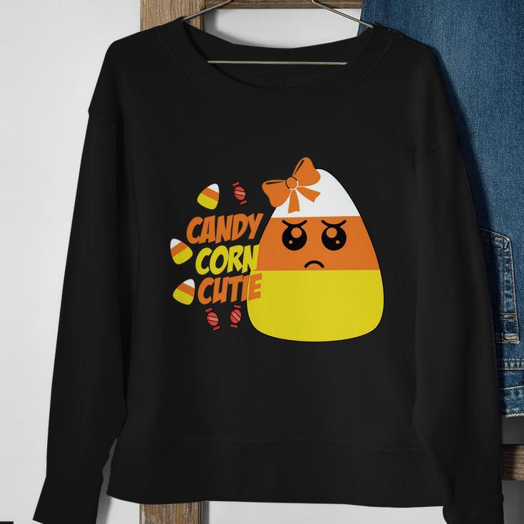 Candy Corn Cutie Halloween Quote V2 Sweatshirt Gifts for Old Women