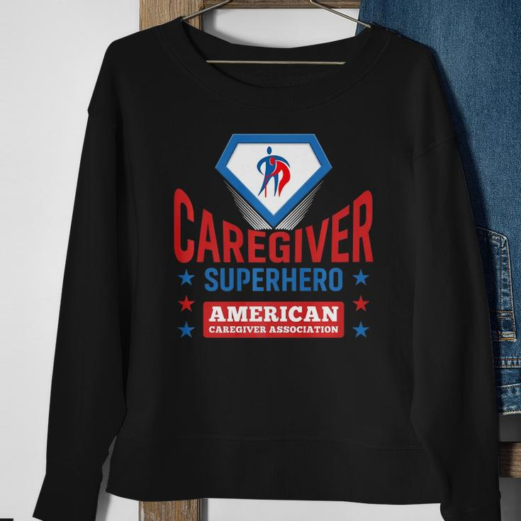 Caregiver Superhero Official Aca Apparel Sweatshirt Gifts for Old Women