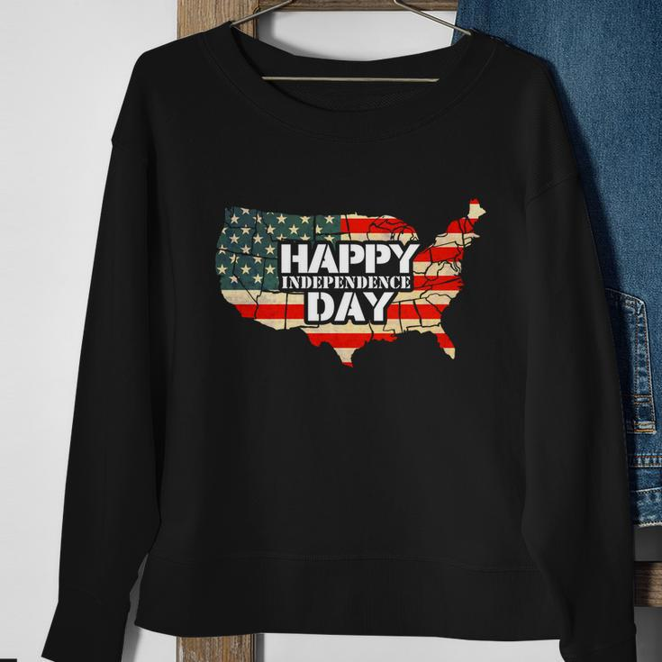 Cheerful Happy Independence Day Artwork Gift Happy 4Th Of July Gift Sweatshirt Gifts for Old Women