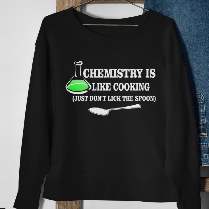 Chemistry Cooking Dont Lick The Spoon Tshirt Sweatshirt Gifts for Old Women