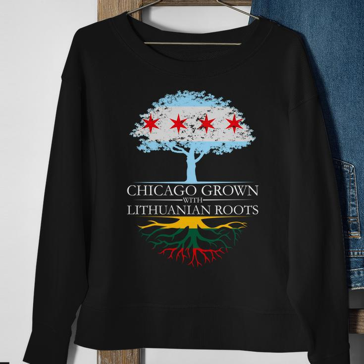 Chicago Grown With Lithuanian Roots Tshirt Sweatshirt Gifts for Old Women